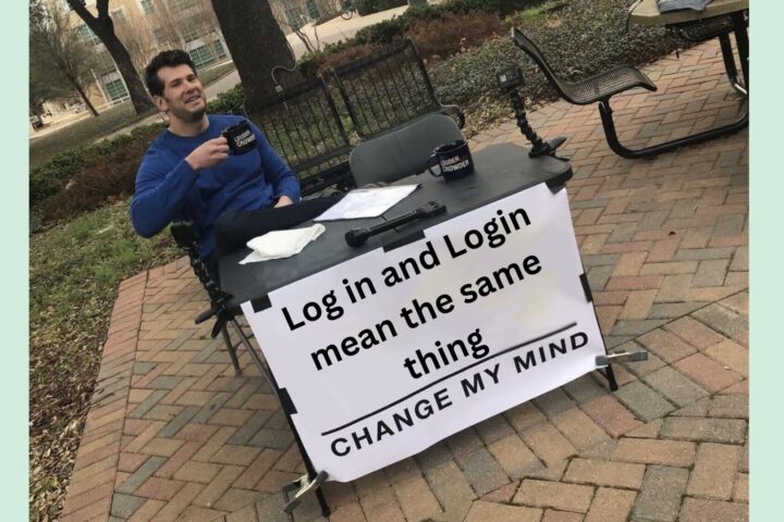Login чи Log in